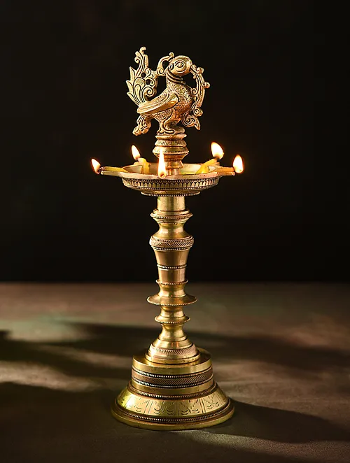 Indian brass lamps
